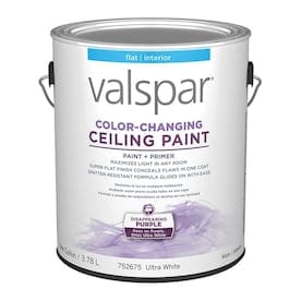 Valspar Ceiling Flat Ultra White Latex Paint (Actual Net Contents: 128-fl oz) - Super Arbor
