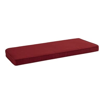 Style Selections Valleydale Texture Red Patio Loveseat Cushion - Super Arbor