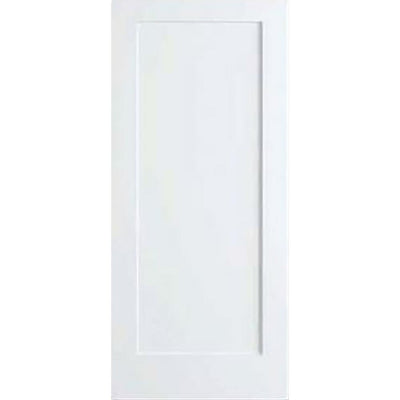 28 in. x 80 in. White 1-Panel Shaker Solid Core Wood Interior Door Slab - Super Arbor