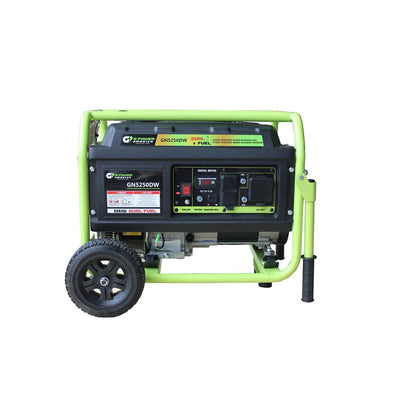 Green-Power 5250-Watt/4750-Watt Dual Fuel Gasoline/Propane Powered Portable Generator, 223cc LCT Professional Engine - Super Arbor