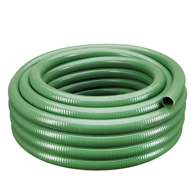 1 in. Dia x 50 ft. Green Heavy-Duty Flexible PVC Suction and Discharge Hose