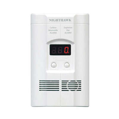 Plug-In Carbon Monoxide and Explosive Gas Detector with 9V Battery Backup and Digital Display - Super Arbor