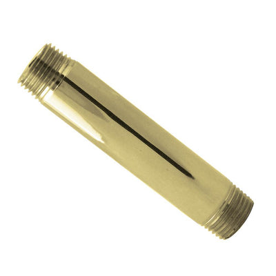 1/2 in. x 1/3 ft. IPS Lead-Free Brass Pipe Nipple in Polished Brass - Super Arbor
