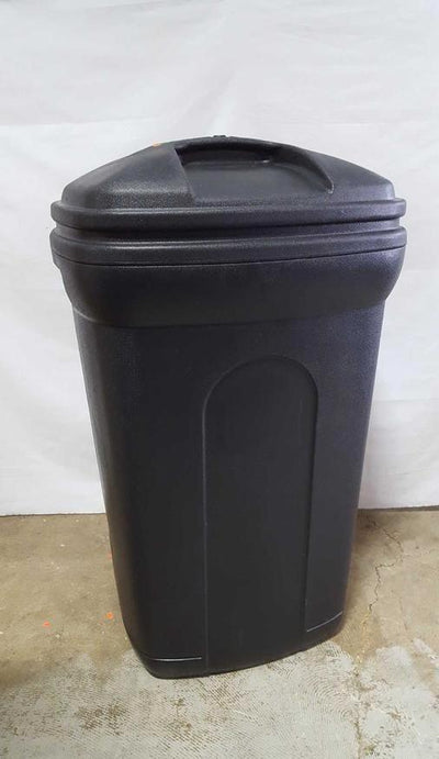 Blue Hawk 45-Gallon Black Plastic Wheeled Trash Can with Lid - Super Arbor
