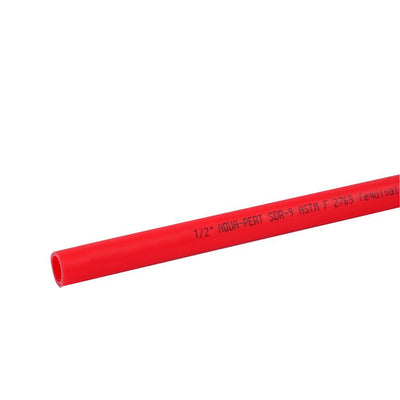 1 in. x 10 ft. Straight PERT Red Pipe