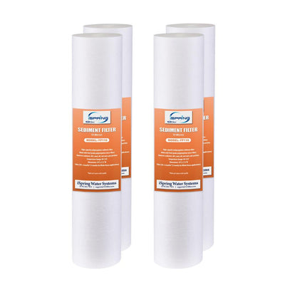 10 micron 10 in. x2.5 in. Universal Sediment Filter Cartridges 15,000 Gal. in Multi-layer (Pack of 4) - Super Arbor