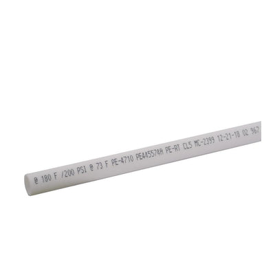 1 in. x 10 ft. Straight PERT White Pipe