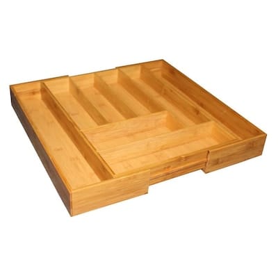Home Basics 18-in x 13-in Bamboo Drawer Organizer