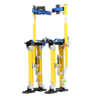 18 in. to 30 in. Yellow Mag Pros Magnesium Drywall Stilts - Super Arbor