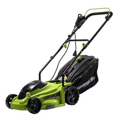 Earthwise 14 in. 11 Amp Corded Electric Walk Behind Push Lawn Mower - Super Arbor
