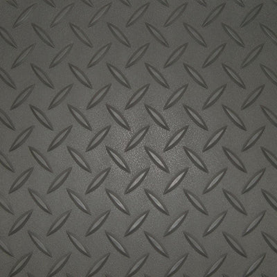 Diamond Deck 5 ft. x 35 ft. Charcoal Textured PVC Rollout Flooring - Super Arbor