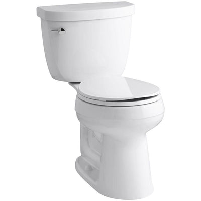 Cimarron Comfort Height 2-Piece 1.6 GPF Single Flush Round Toilet with AquaPiston Flush Technology in White - Super Arbor