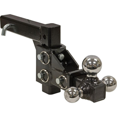 Buyers Products Company 1-7/8 in., 2 in., 2-5/16 in. Chrome Towing Balls Adjustable Tri-Ball Hitch - Super Arbor