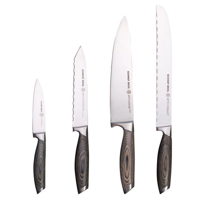 4-Piece Stainless Steel Cutlery Bonded Ash Essential Set - Super Arbor