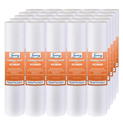 10 micron 10 in. x 2.5 in. Universal Sediment Filter Cartridges 15000 Gal. Multi-layer (Pack of 25) - Super Arbor