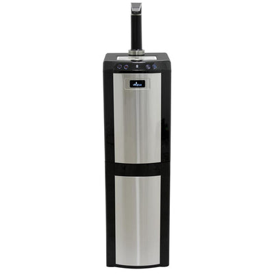 3-5 Gal. Hot/Room/Cold Temperature Bottom Load Water Cooler Dispenser w/ Kettle Feature/Faucet in Stainless Steel/Black - Super Arbor