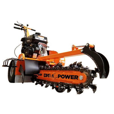 Detail K2 24 in. 14 HP Gas Powered Kohler Engine Certified Commercial Trencher with 5-Position Depth Adjustment