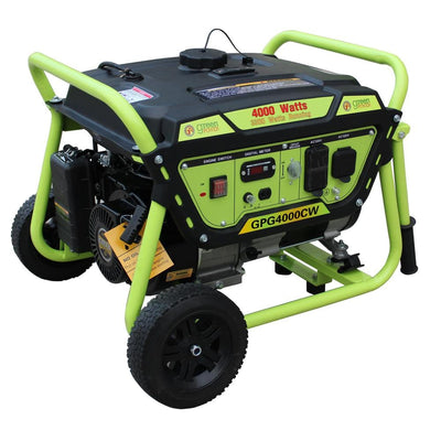 Green-Power 3,300-Watt Gasoline Powered Manual Start Portable Generator, CARB Approved - Super Arbor