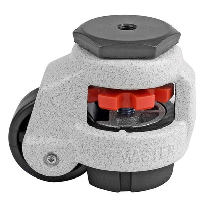 1-5/8 in. Nylon Wheel Metric Stem Leveling Caster with Load Rating (110 lbs.) - Super Arbor