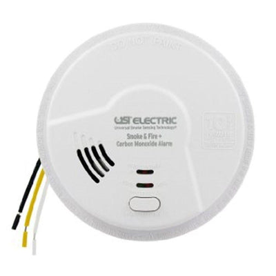 10-Year Sealed, Hardwired, 3-in-1 Smoke, Fire and Carbon Monoxide Detector, Battery Backup, Microprocessor Intelligence - Super Arbor