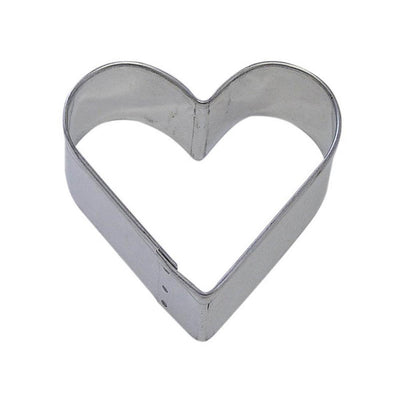 12-Piece 2.5 in. Heart Tinplated Steel Cookie Cutter & Cookie Recipe - Super Arbor