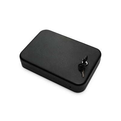 1-Gun Black Portable Travel Key Lock Gun Safe, Black - Super Arbor
