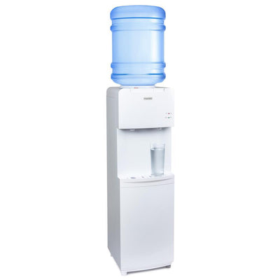 3 or 5 Gal. Water Cooler in White with Hot and Cold Water Temperatures - Super Arbor