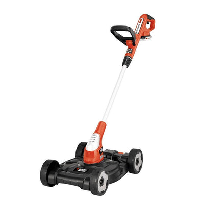 BLACK+DECKER 12 in. 20V MAX Lithium-Ion Cordless 3-in-1 String Trimmer/Edger/Mower with (2) 2.0Ah Batteries and Charger Included - Super Arbor