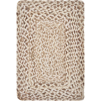 Woven Bleach / Natural 19 in. x 13 in. Jute Placemat (Set of 4) - Super Arbor